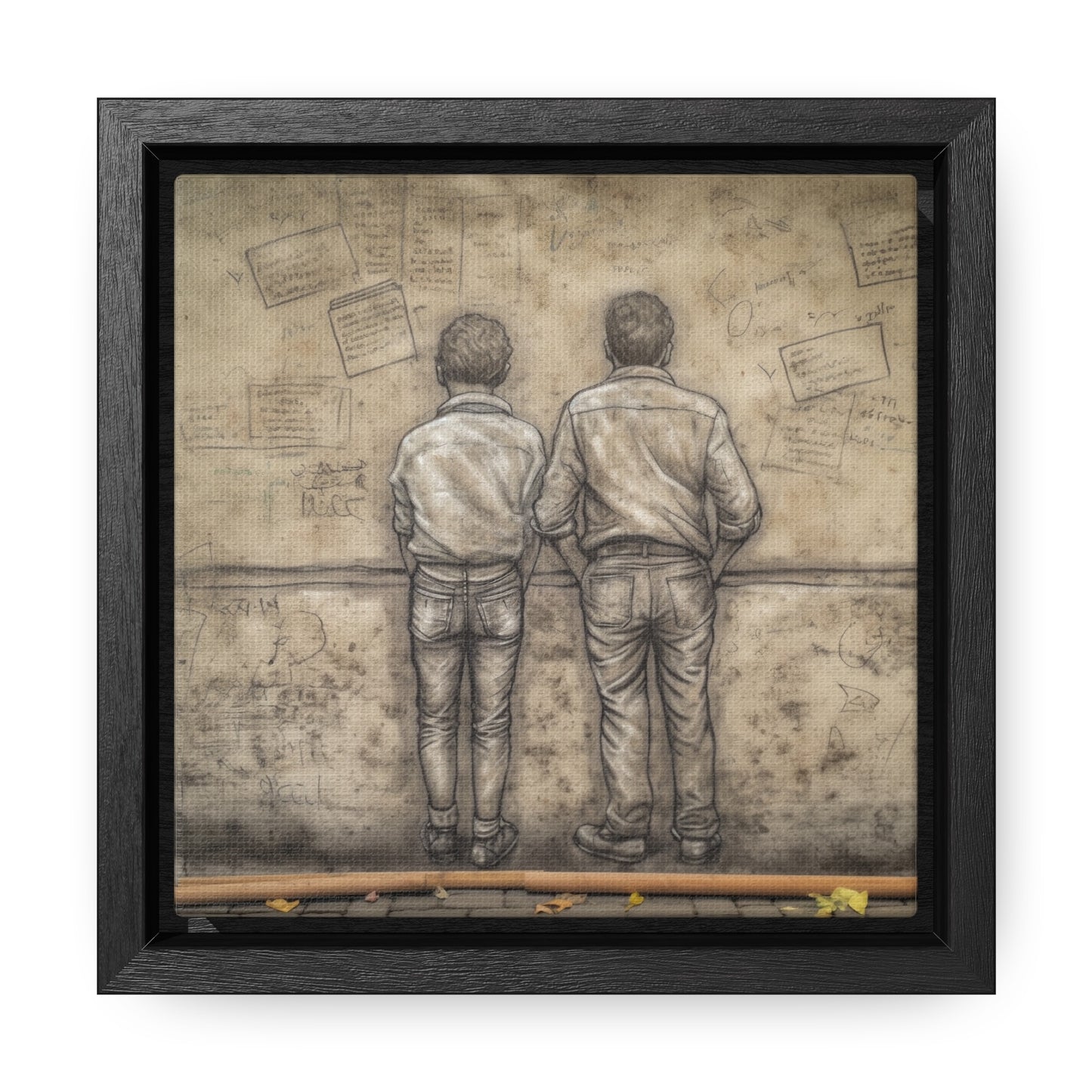 The Courage of Vulnerability 14, Valentinii, Gallery Canvas Wraps, Square Frame