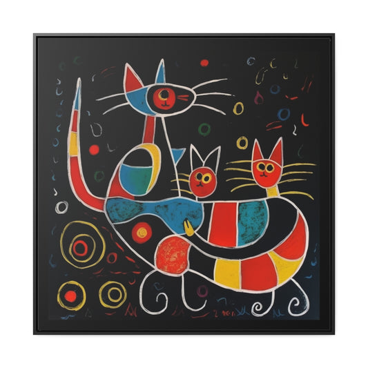 Cat 152, Gallery Canvas Wraps, Square Frame