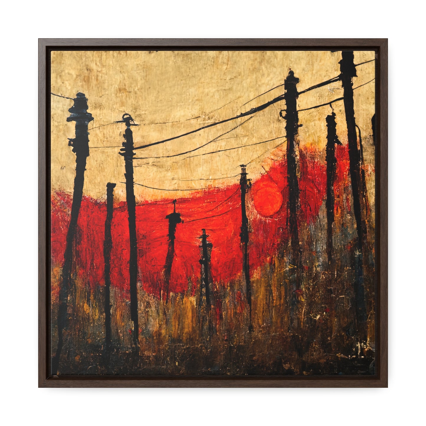 Land of the Sun 23, Valentinii, Gallery Canvas Wraps, Square Frame