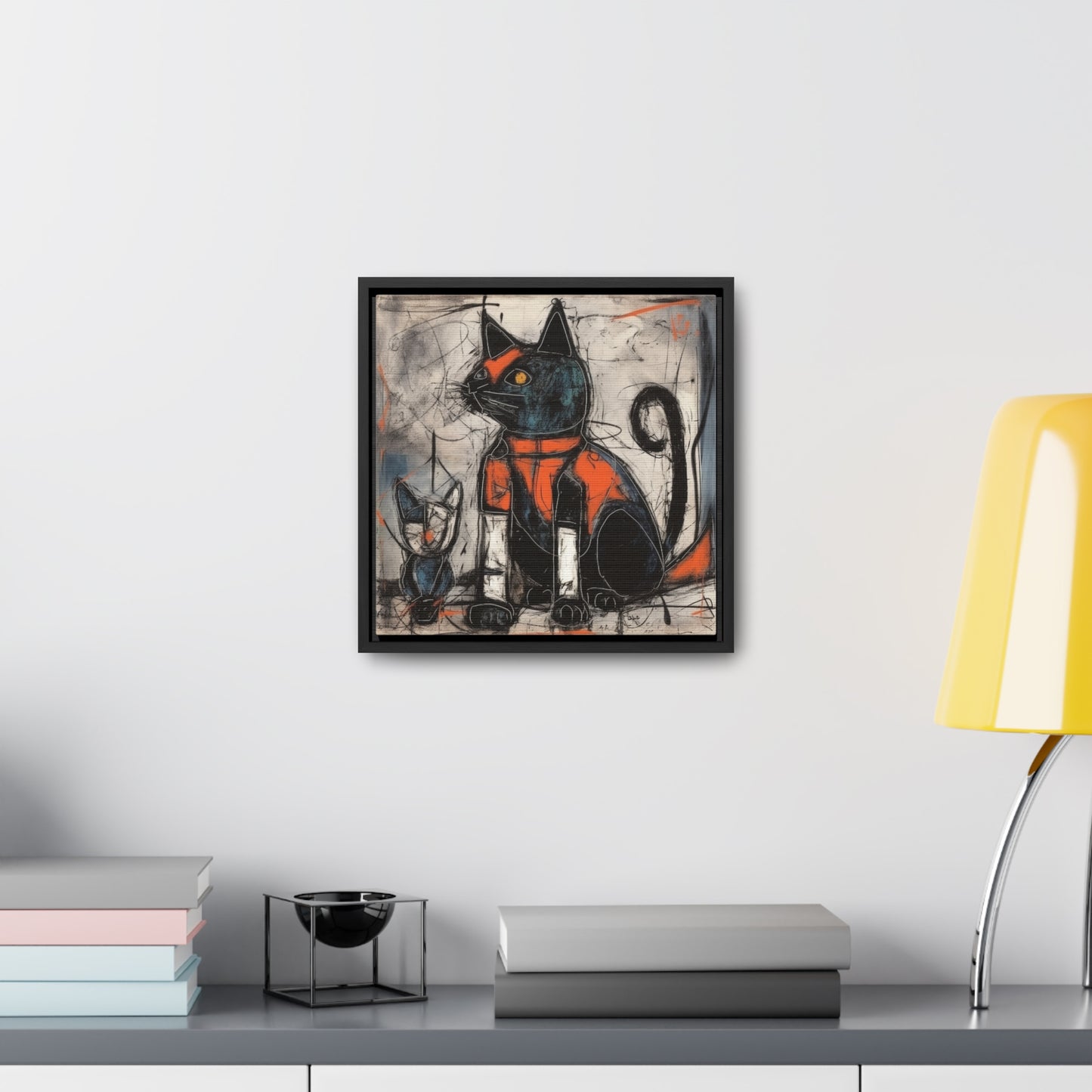 Cat 92, Gallery Canvas Wraps, Square Frame