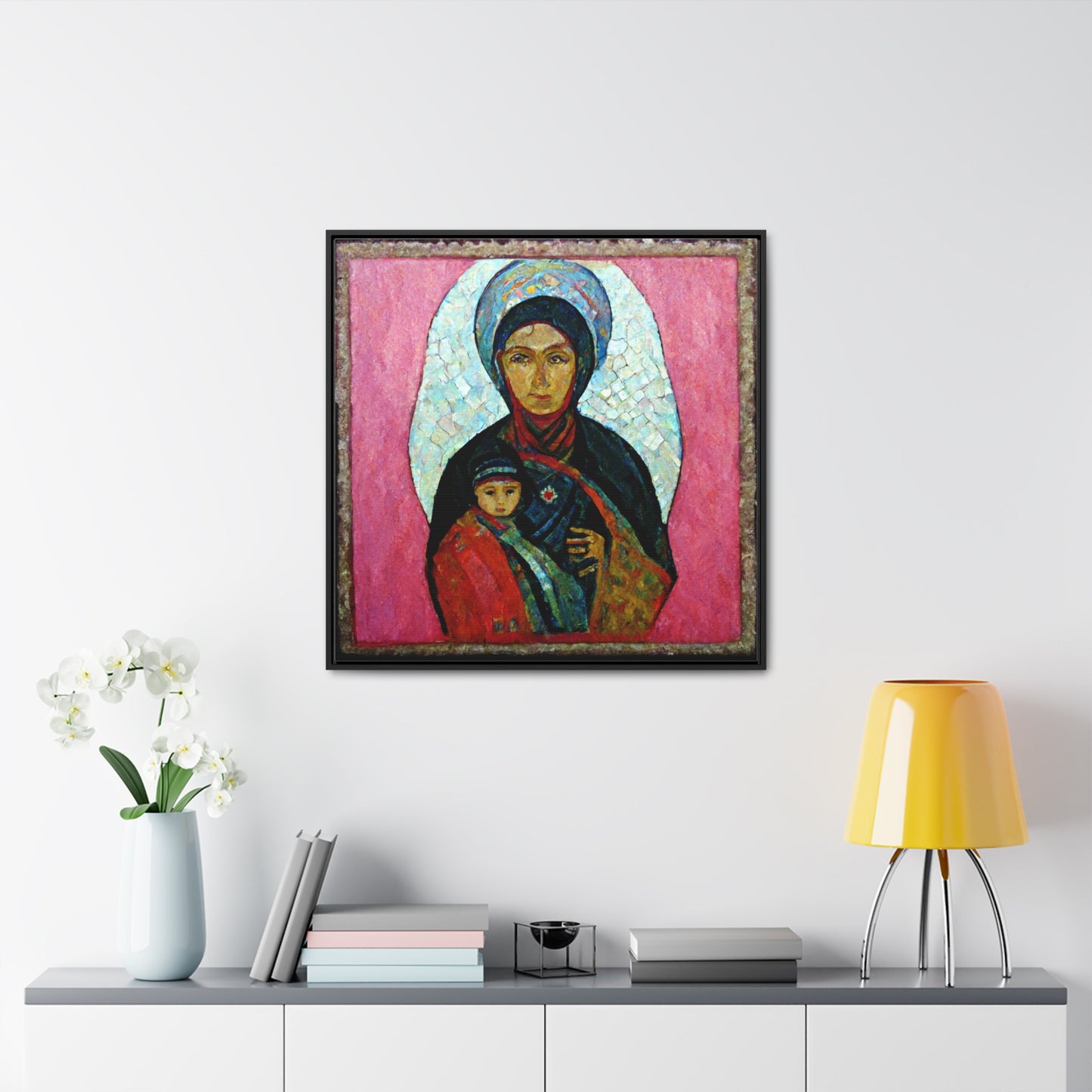 Mary and the Child 11, Valentinii, Gallery Canvas Wraps, Square Frame