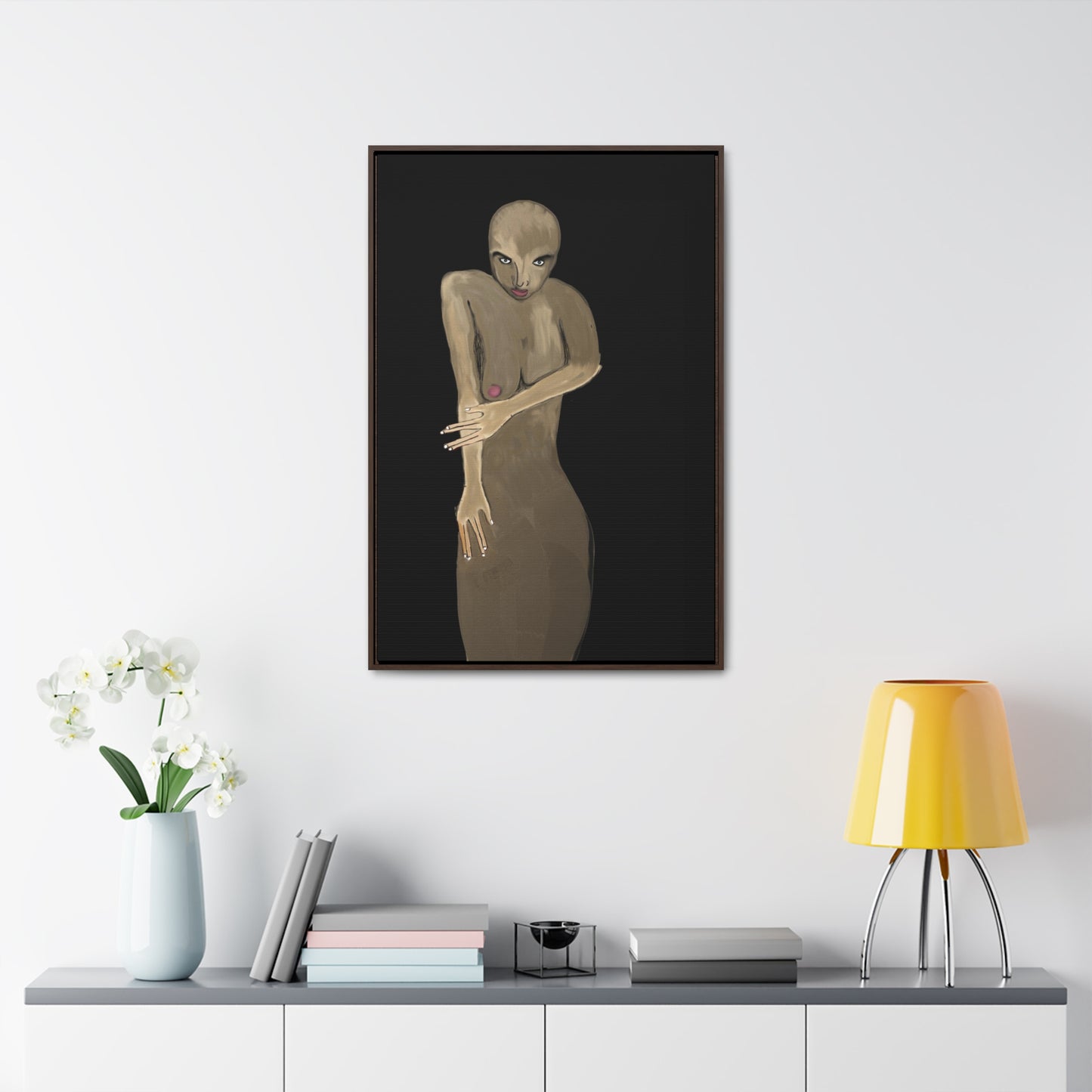 Disease, Original Eduard Pavel, Gallery Canvas Wraps, Vertical Frame