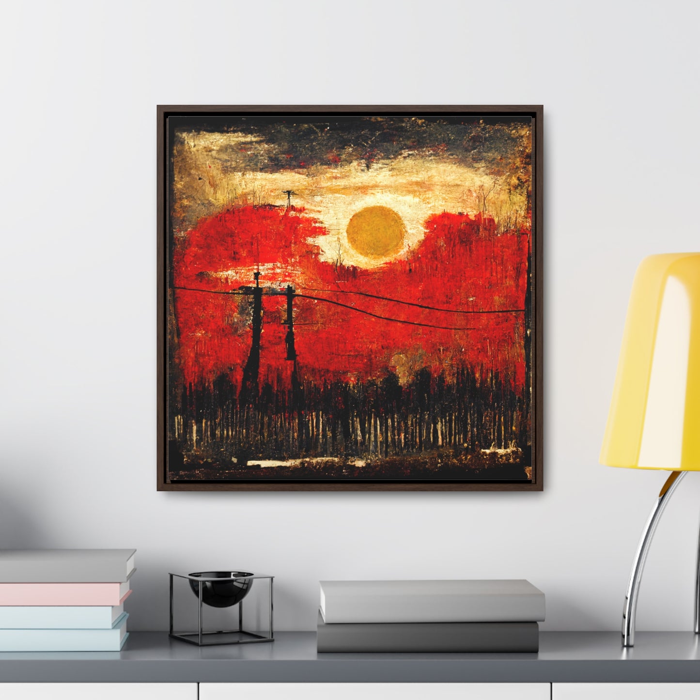 Land of the Sun 20, Valentinii, Gallery Canvas Wraps, Square Frame