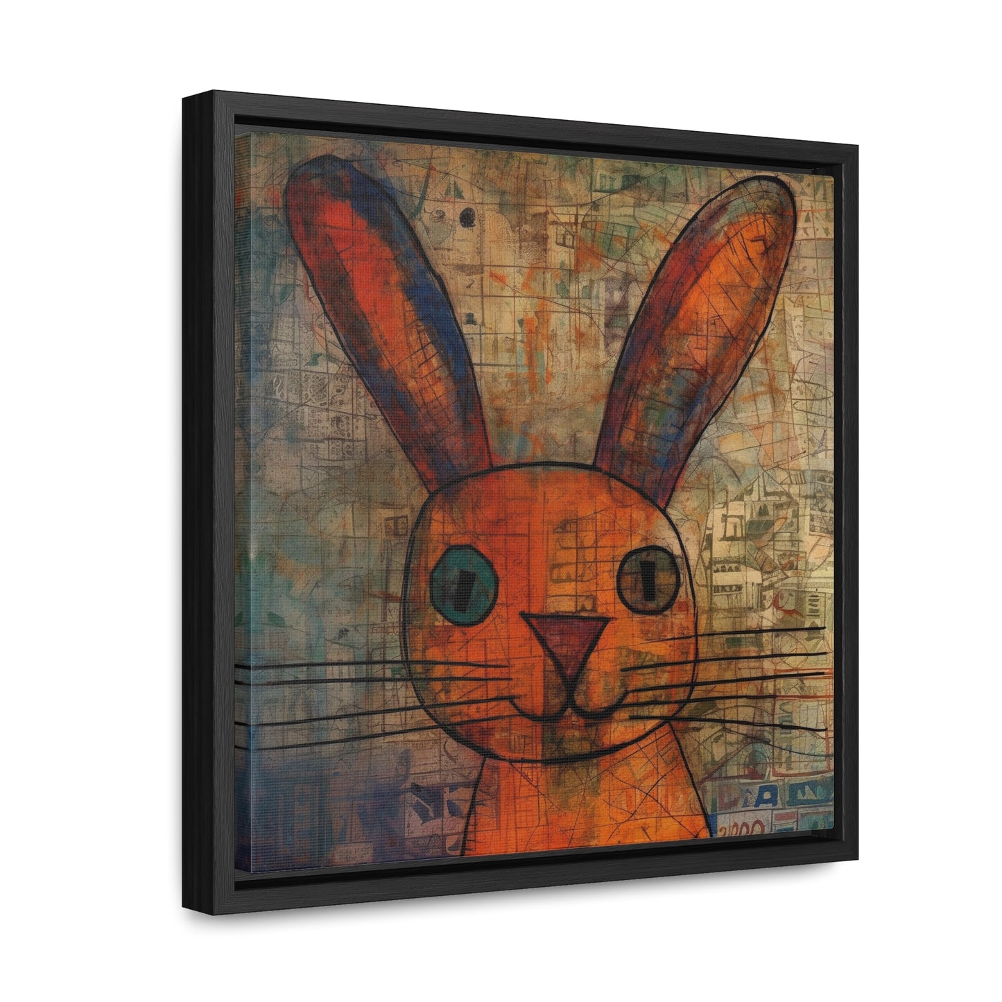 Rabbit 10, Gallery Canvas Wraps, Square Frame