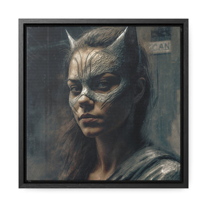 Cat Woman 14, Gallery Canvas Wraps, Square Frame