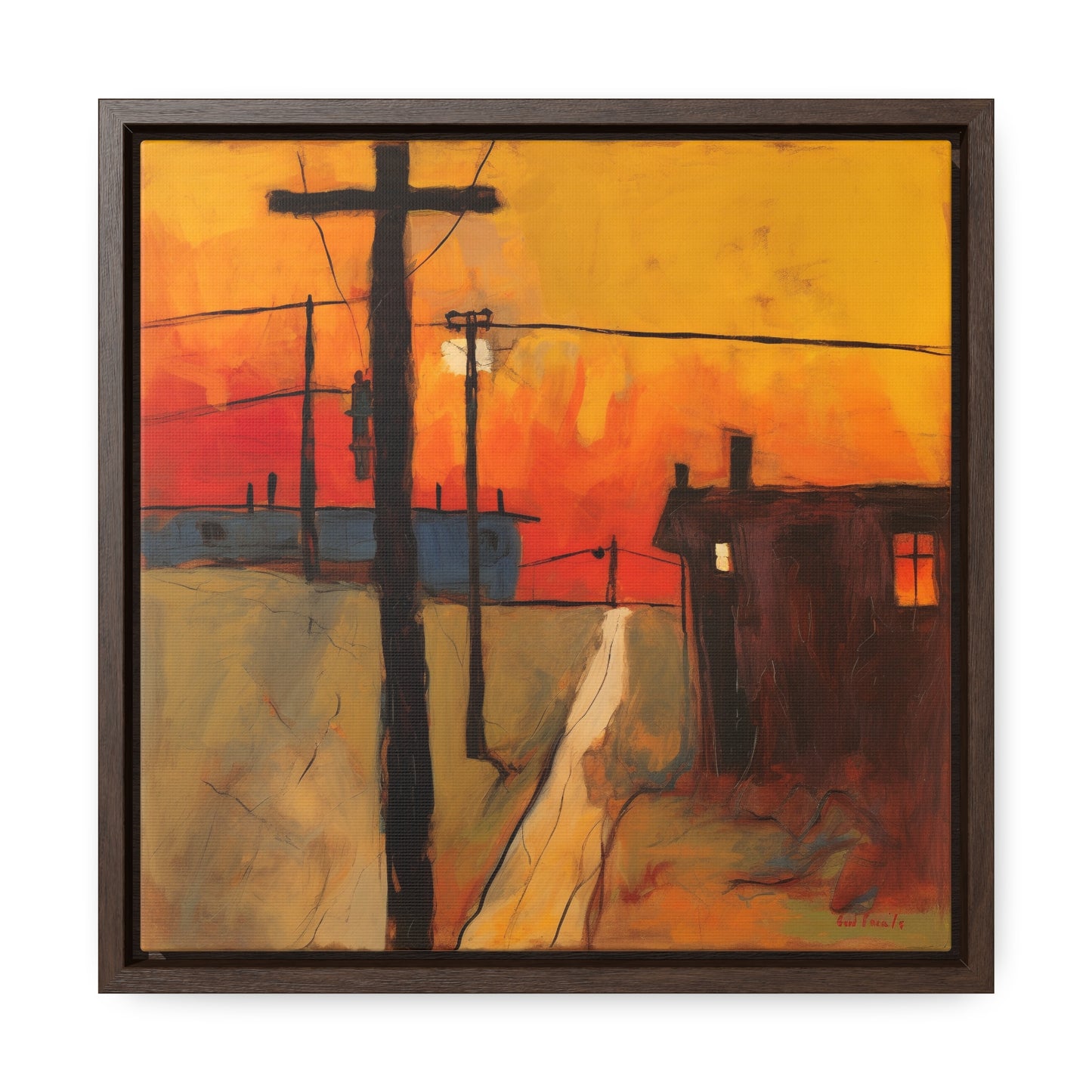 Land of the Sun 71, Valentinii, Gallery Canvas Wraps, Square Frame