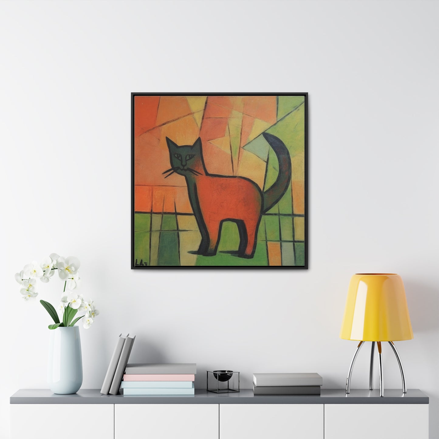 Cat 20, Gallery Canvas Wraps, Square Frame