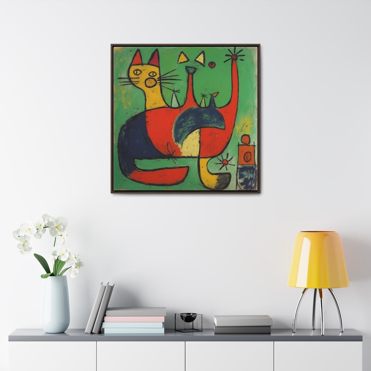 Cat 133, Gallery Canvas Wraps, Square Frame