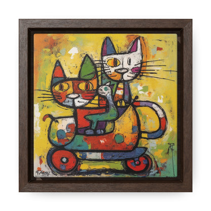 Cat 142, Gallery Canvas Wraps, Square Frame