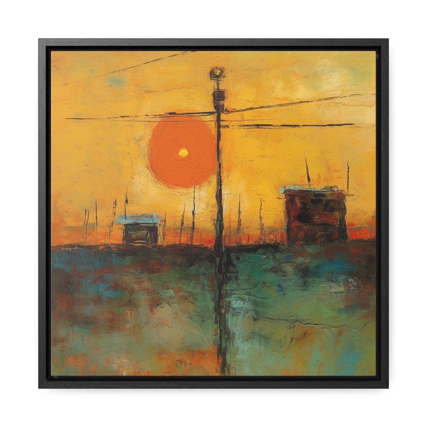 Land of the Sun 58, Valentinii, Gallery Canvas Wraps, Square Frame