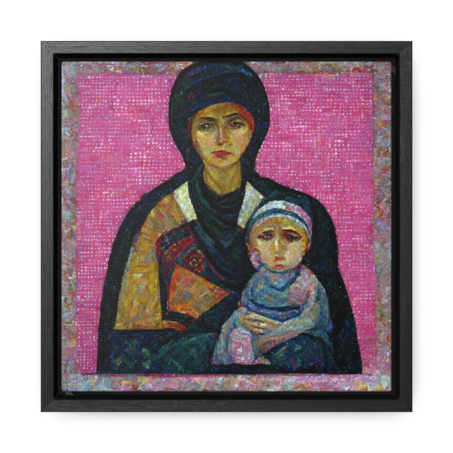 Mary and the Child 12, Valentinii, Gallery Canvas Wraps, Square Frame