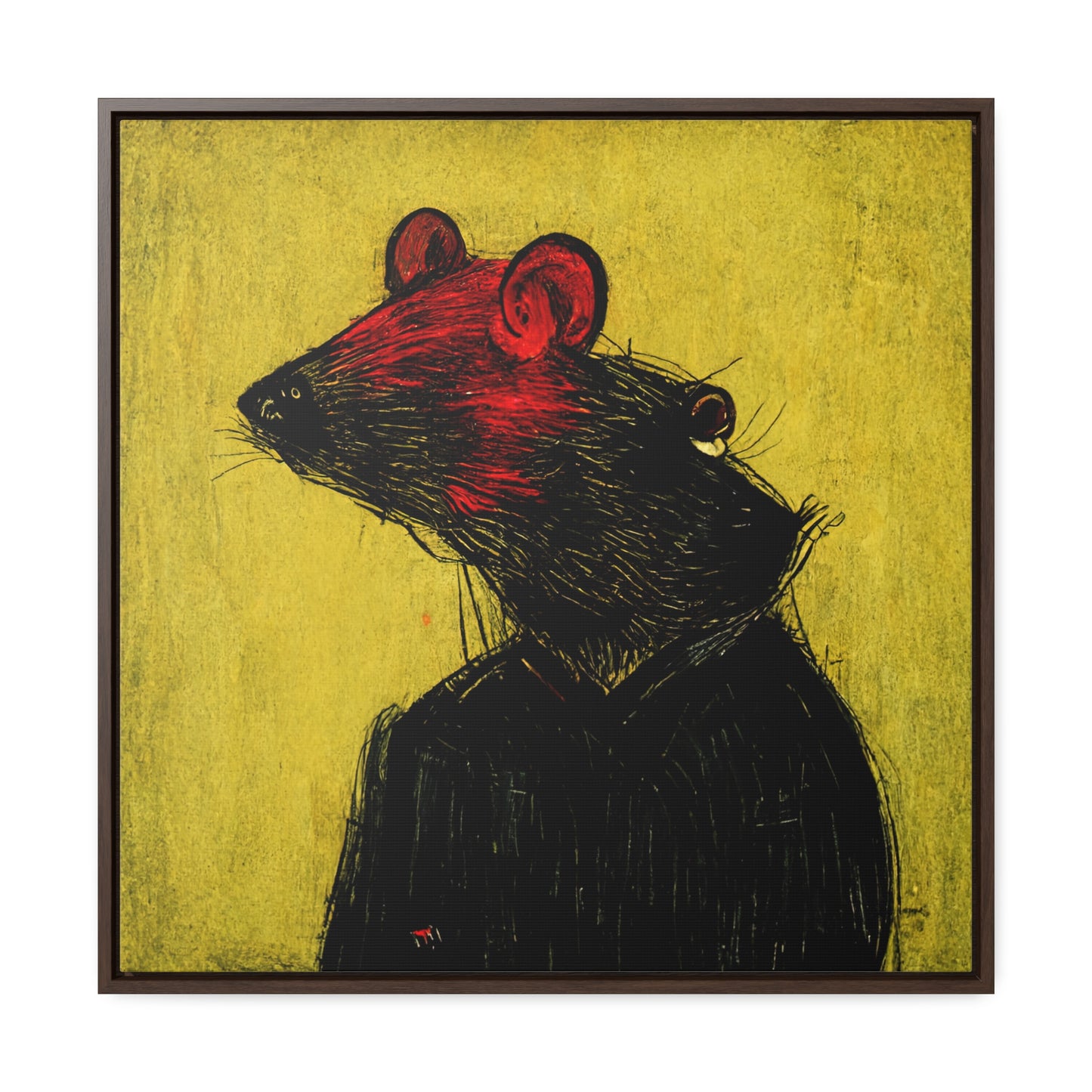 Urban Rat 4, Valentinii, Gallery Canvas Wraps, Square Frame