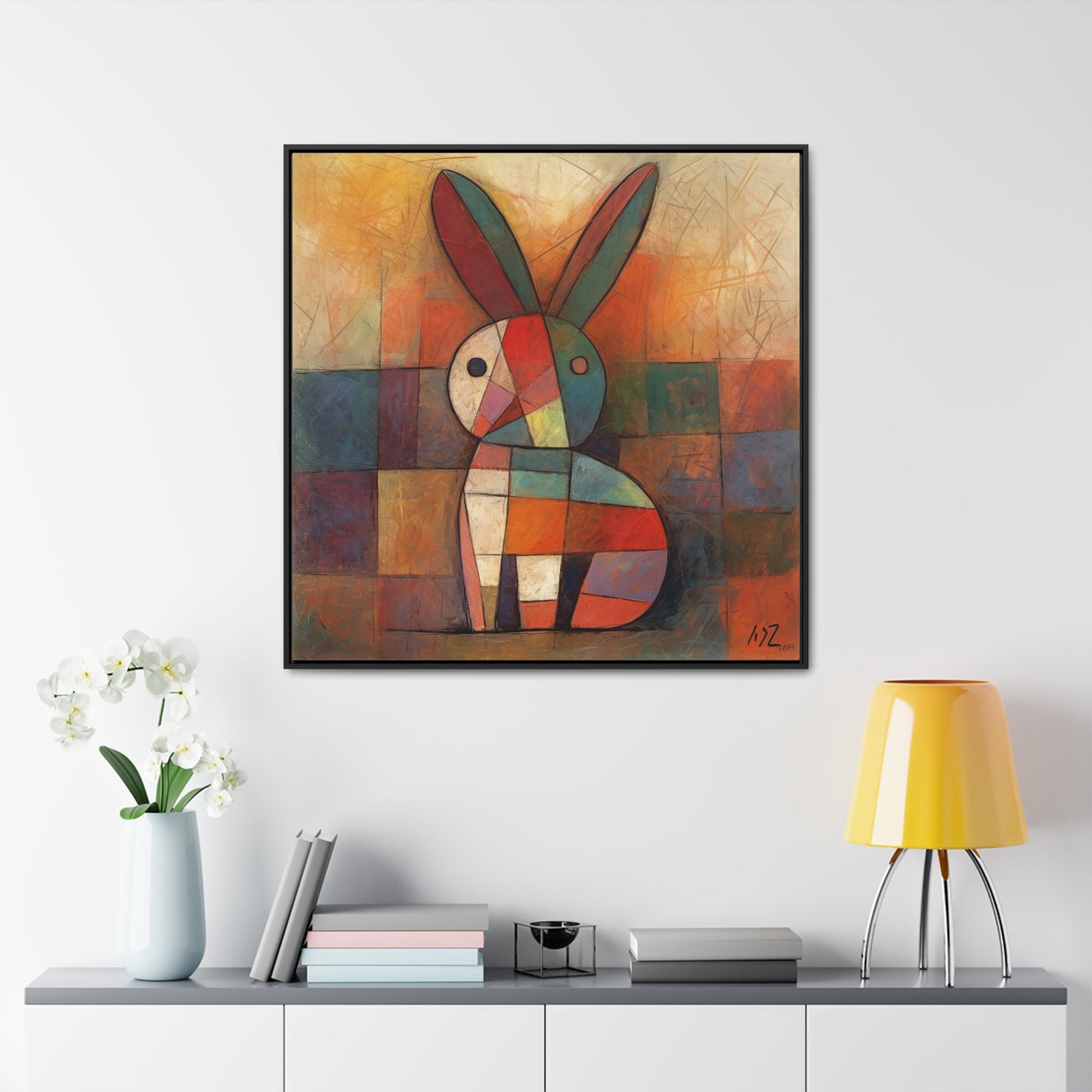 Rabbit 15, Gallery Canvas Wraps, Square Frame