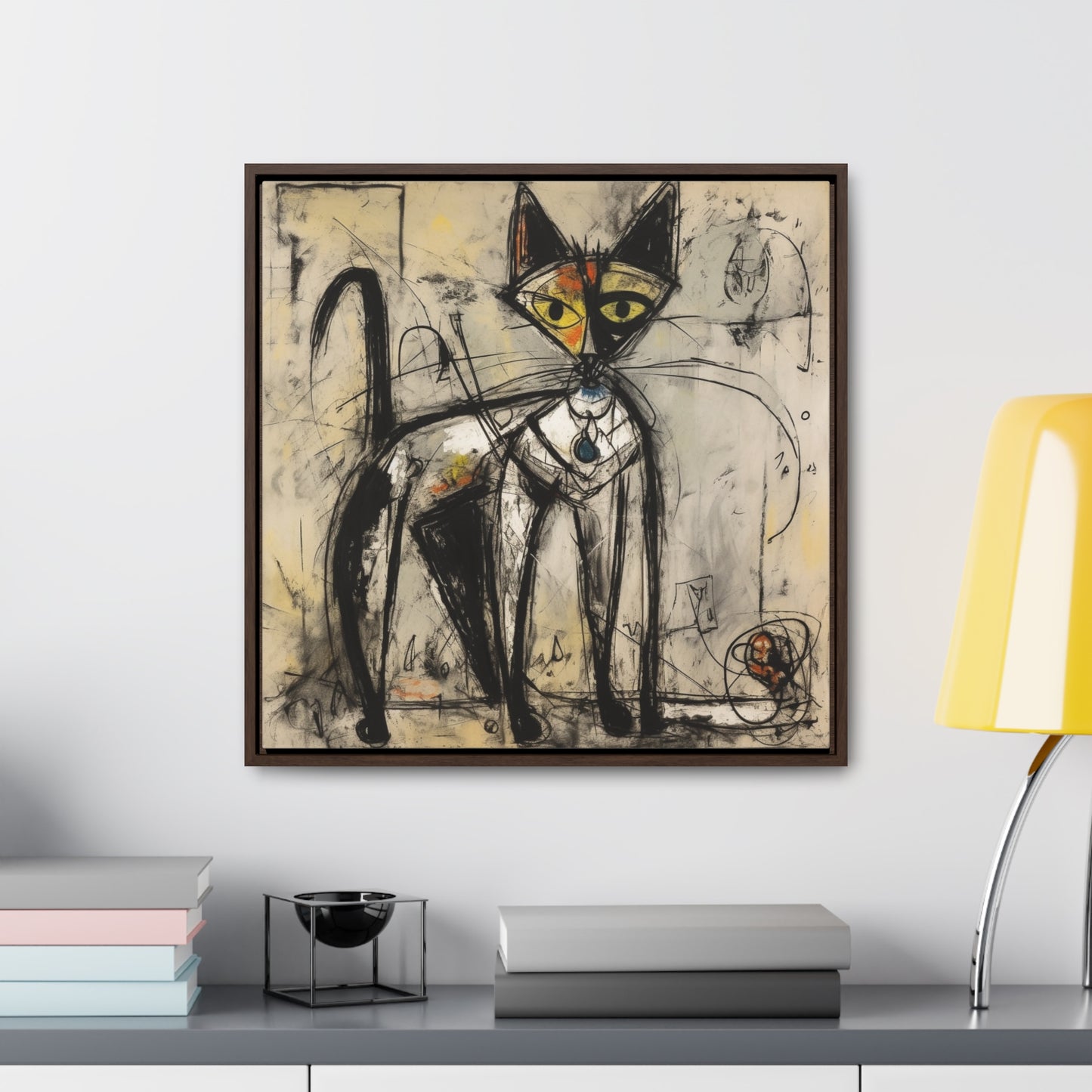 Cat 51, Gallery Canvas Wraps, Square Frame