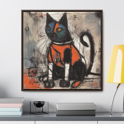 Cat 34, Gallery Canvas Wraps, Square Frame