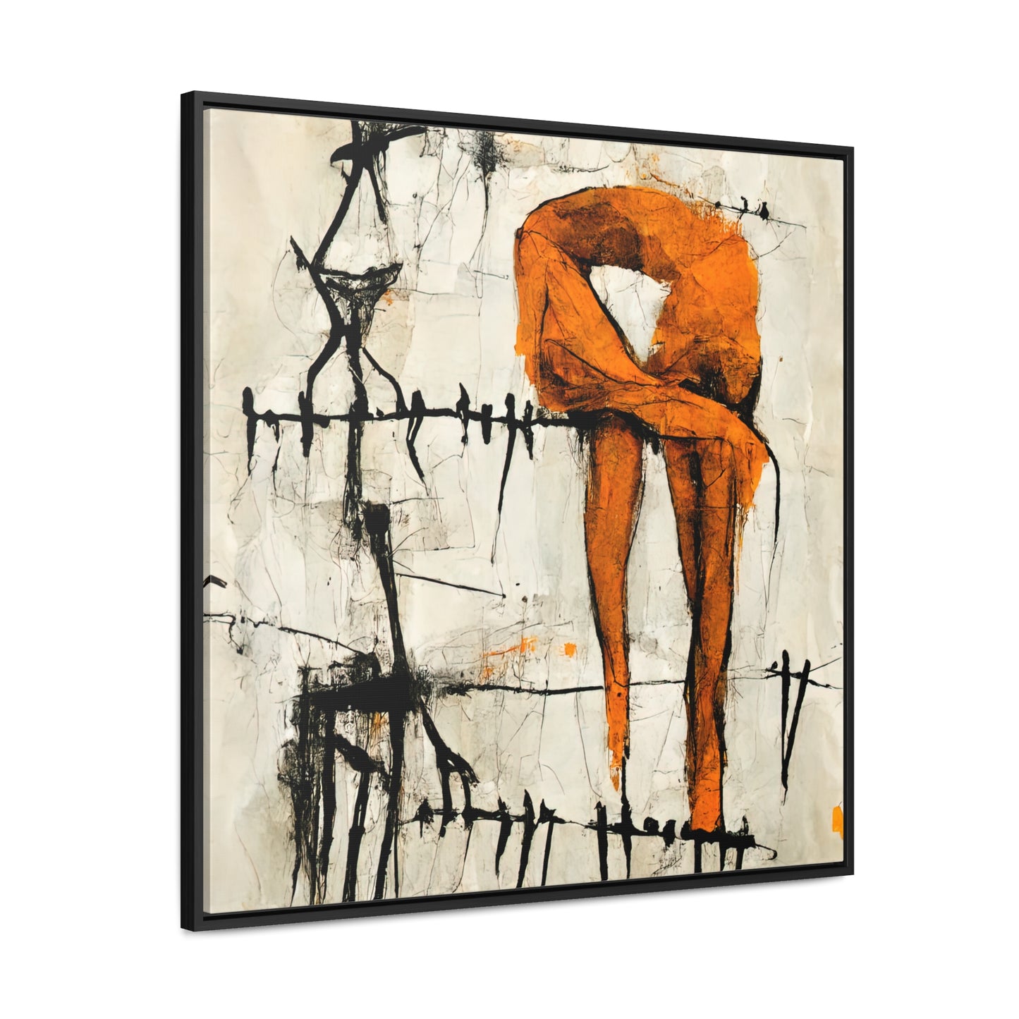 Feet and Drama, Valentinii, Gallery Canvas Wraps, Square Frame