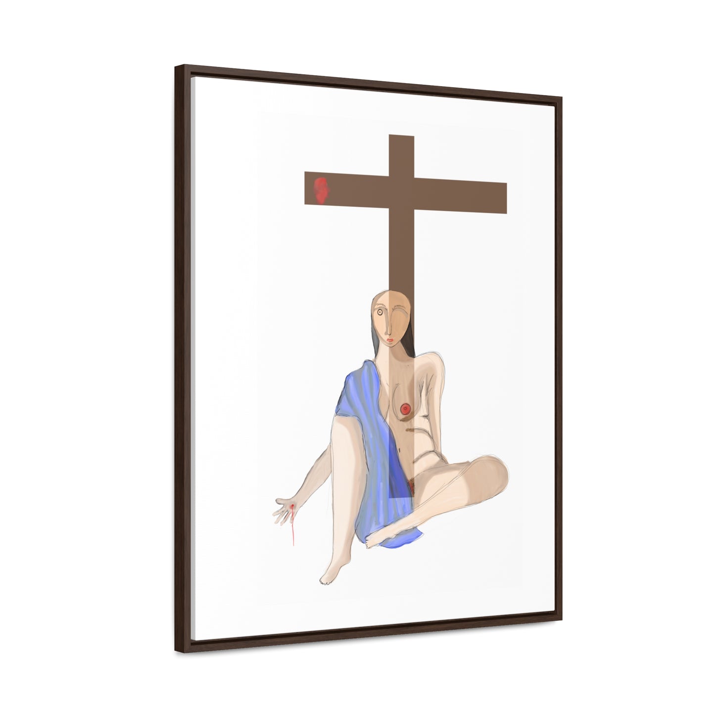 Cross, Original Eduard Pavel, Gallery Canvas Wraps, Vertical Frame