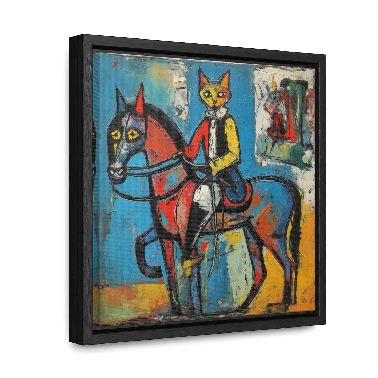 Cat 109, Gallery Canvas Wraps, Square Frame