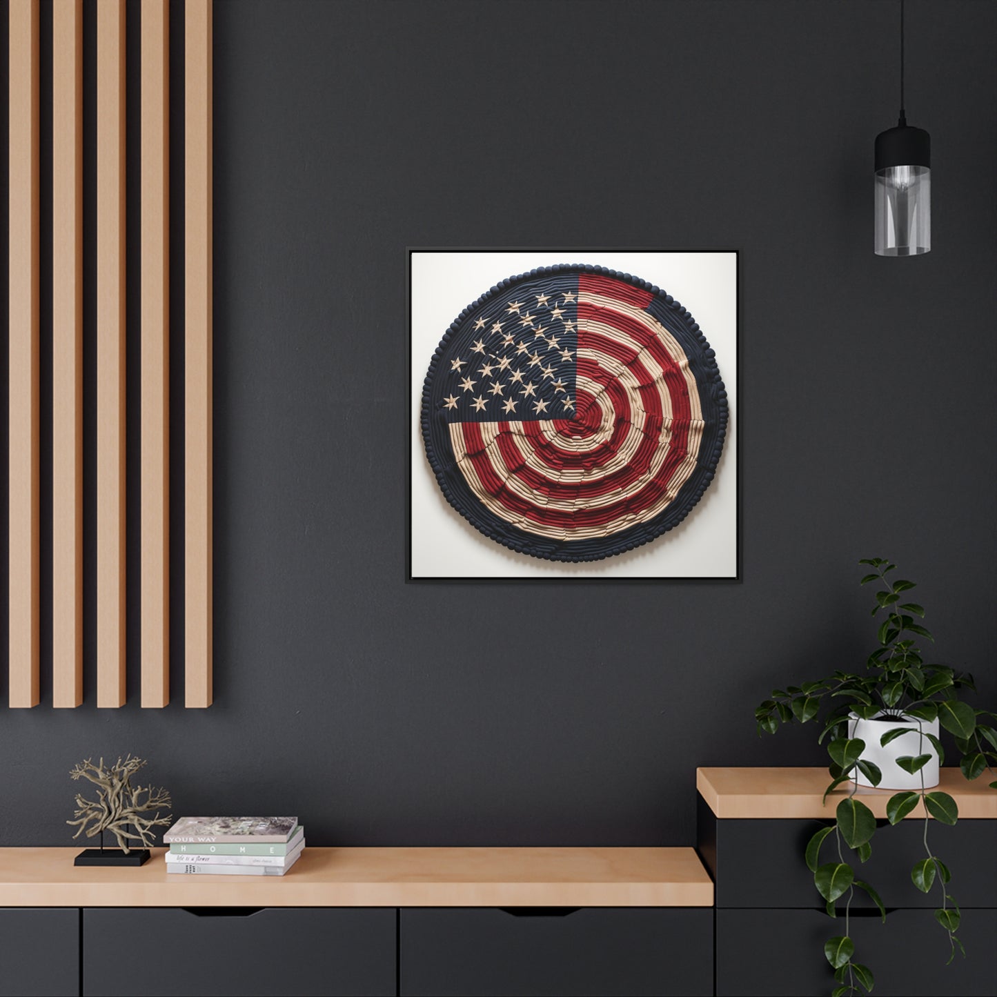 Flag 16, Gallery Canvas Wraps, Square Frame