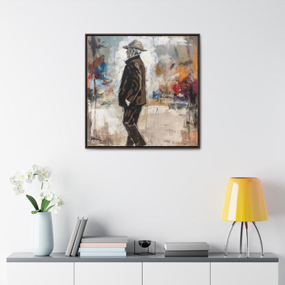 Sad Man 13, Valentinii, Gallery Canvas Wraps, Square Frame