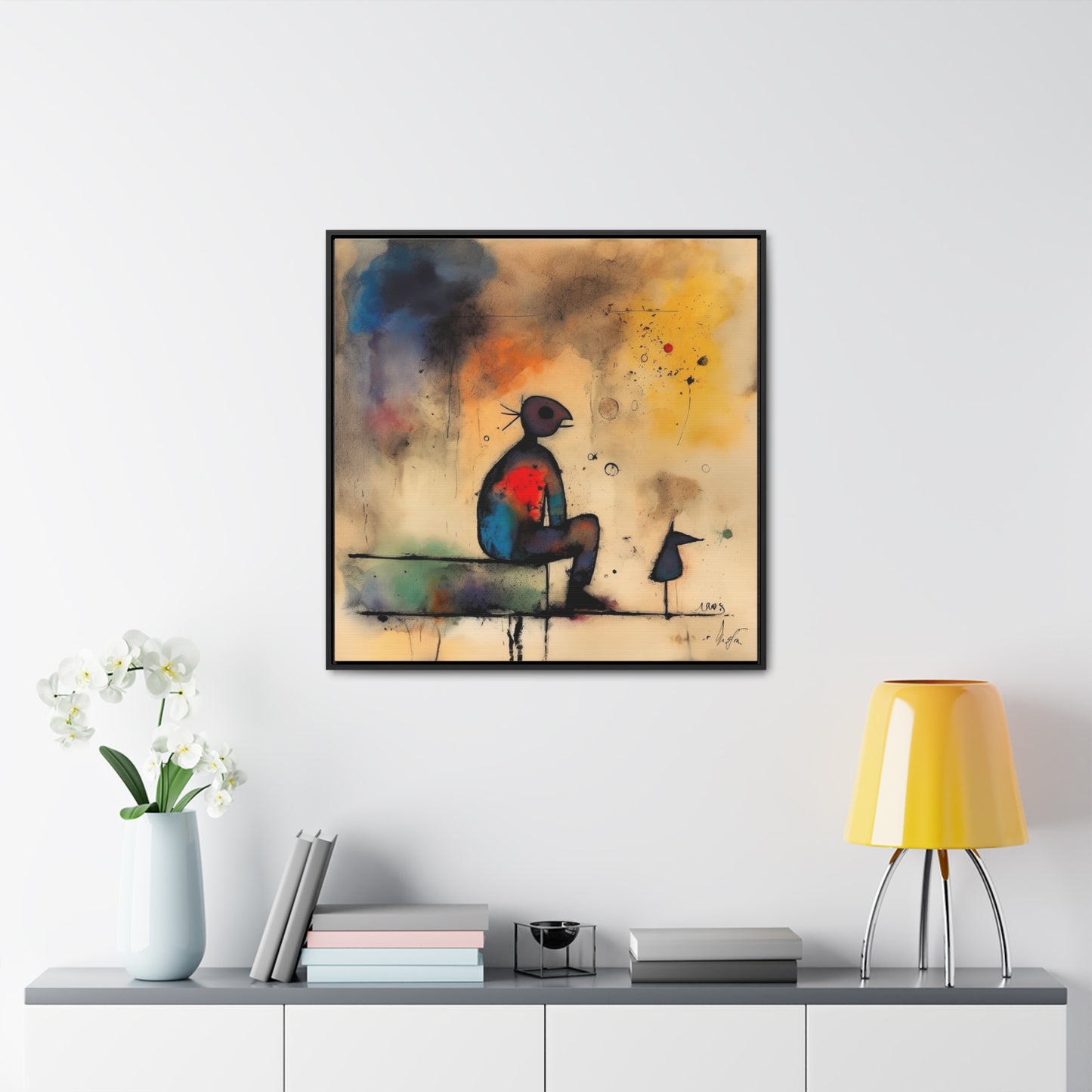 Sad Man 2, Valentinii, Gallery Canvas Wraps, Square Frame