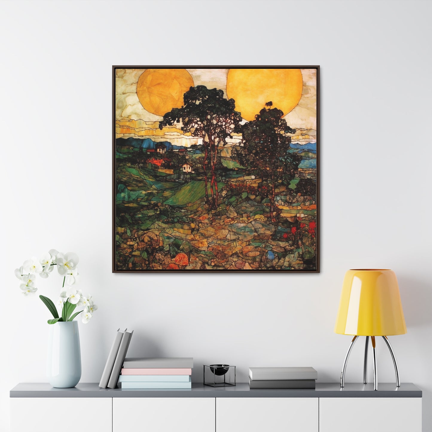 Land of the Sun 38, Gallery Canvas Wraps, Square Frame