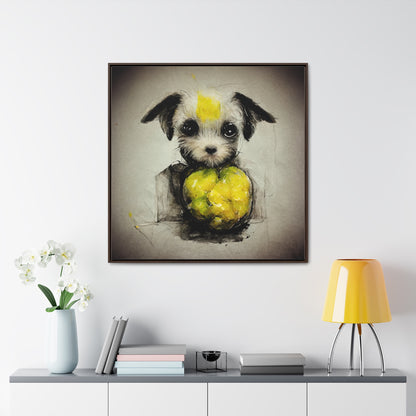 Dogs and Puppies 4, Valentinii, Gallery Canvas Wraps, Square Frame