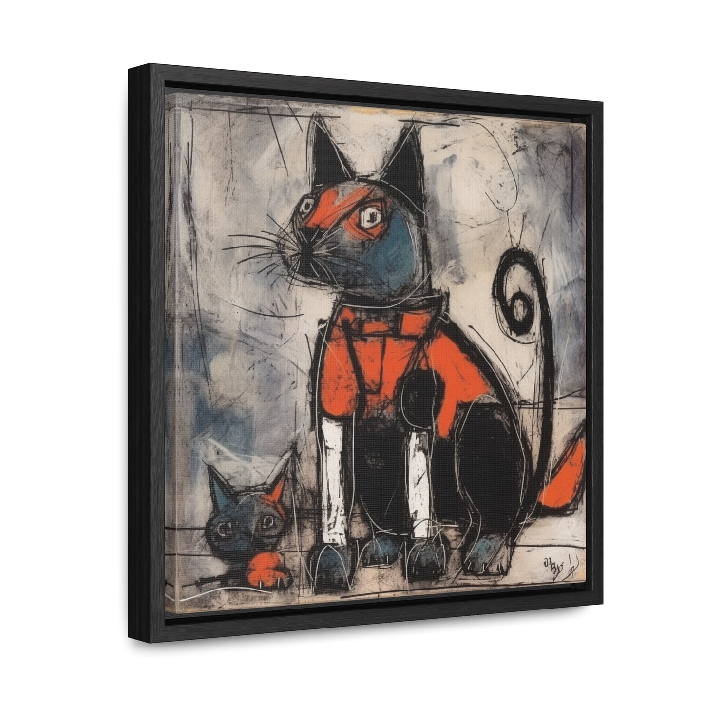 Cat 36, Gallery Canvas Wraps, Square Frame