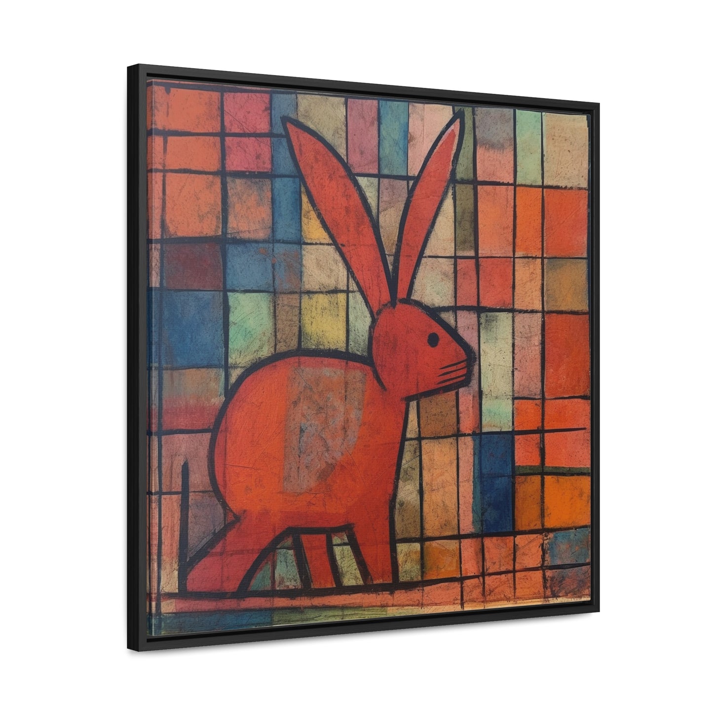 Rabbit 30, Gallery Canvas Wraps, Square Frame