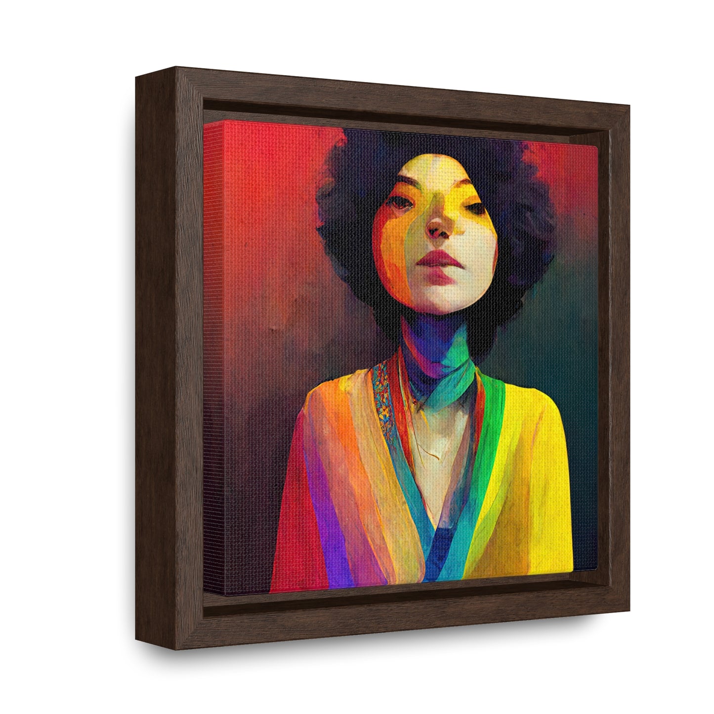 Lady's faces 23, Valentinii, Gallery Canvas Wraps, Square Frame