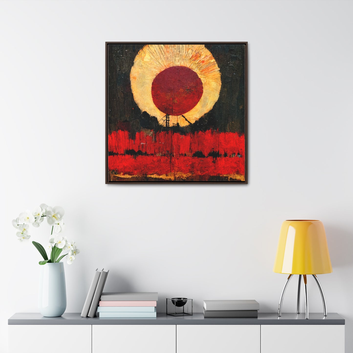 Land of the Sun 28, Valentinii, Gallery Canvas Wraps, Square Frame