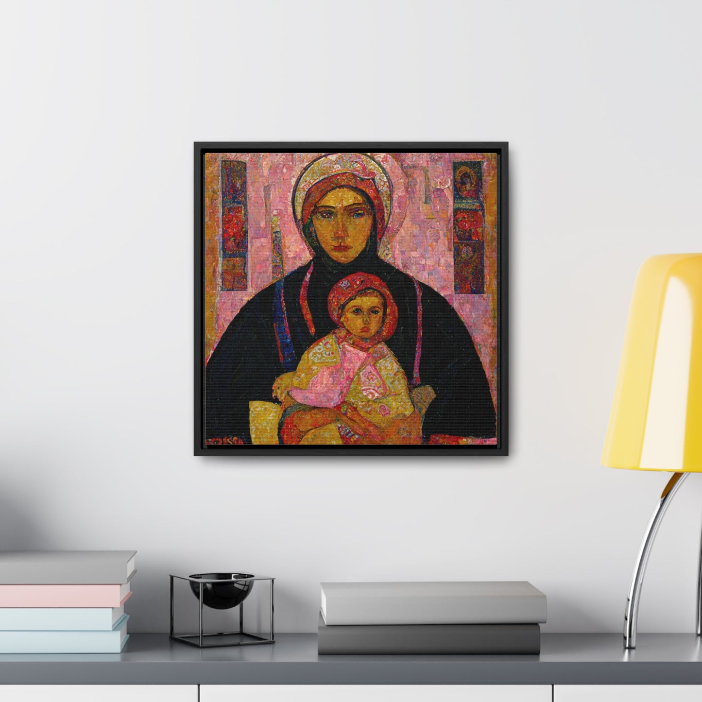 Mary and the Child 15, Valentinii, Gallery Canvas Wraps, Square Frame