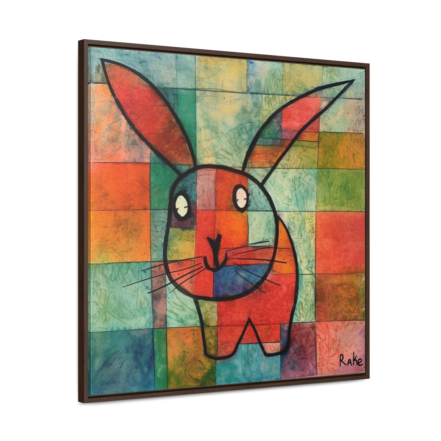 Rabbit 34, Gallery Canvas Wraps, Square Frame