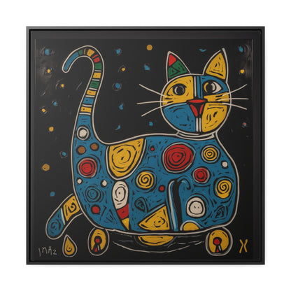 Cat 106, Gallery Canvas Wraps, Square Frame