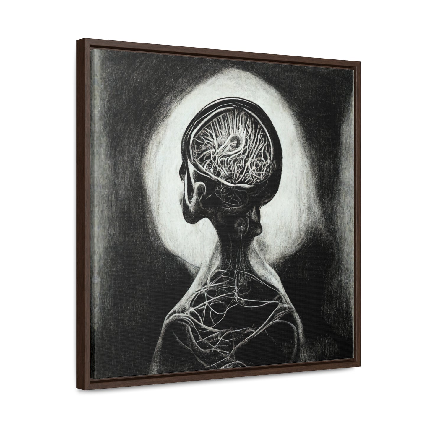 Brain 5, Valentinii, Gallery Canvas Wraps, Square Frame