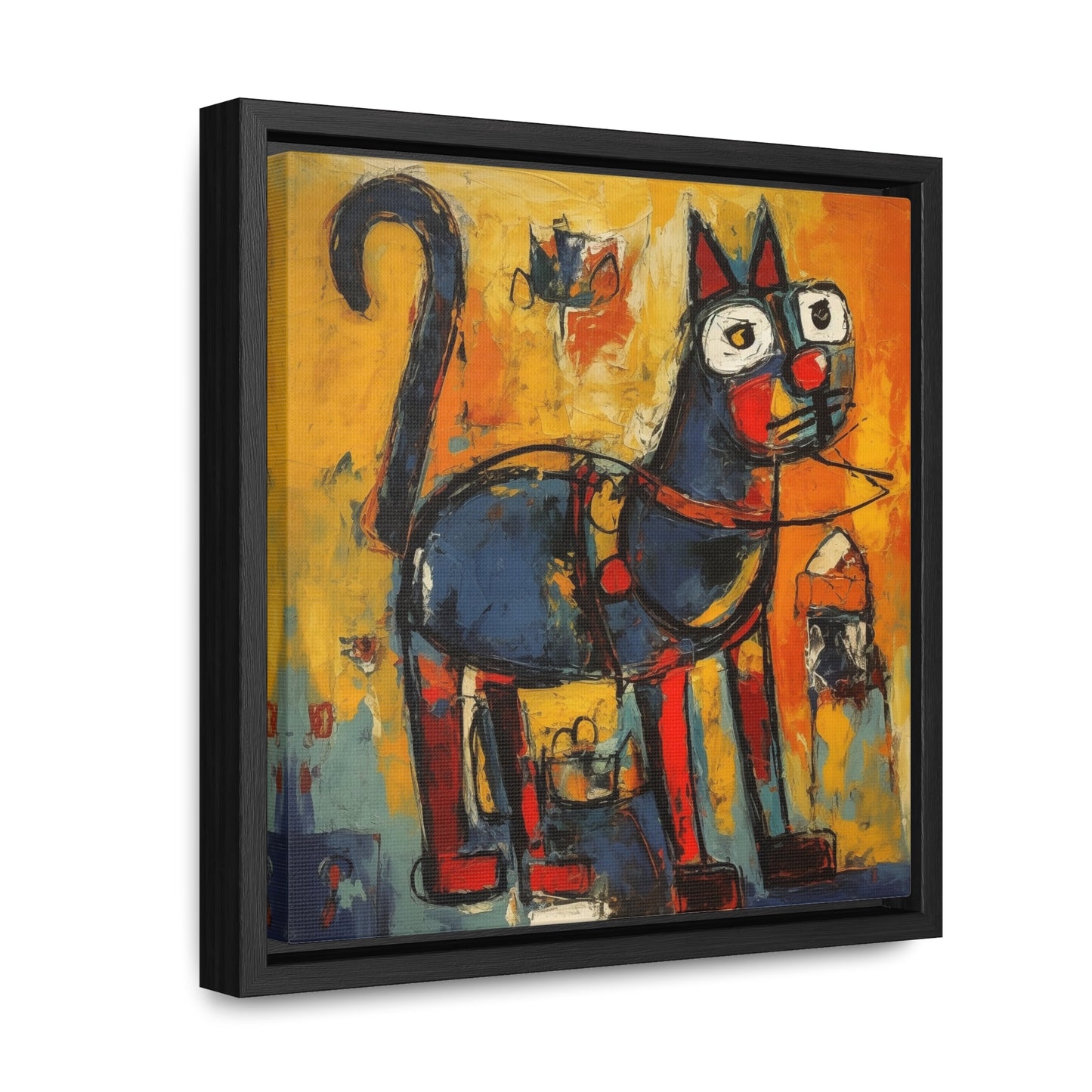 Cat 98, Gallery Canvas Wraps, Square Frame