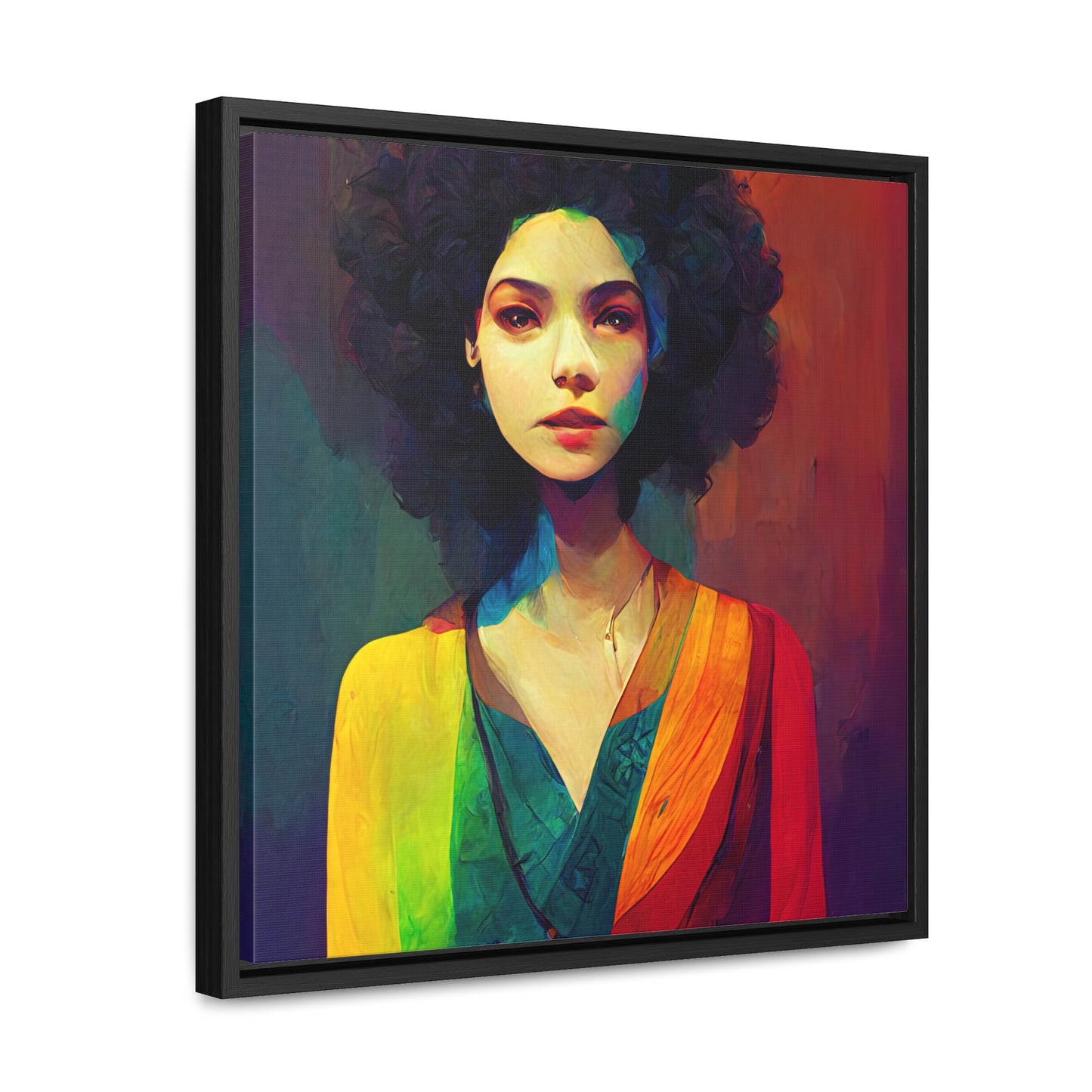 Lady's faces 24, Valentinii, Gallery Canvas Wraps, Square Frame