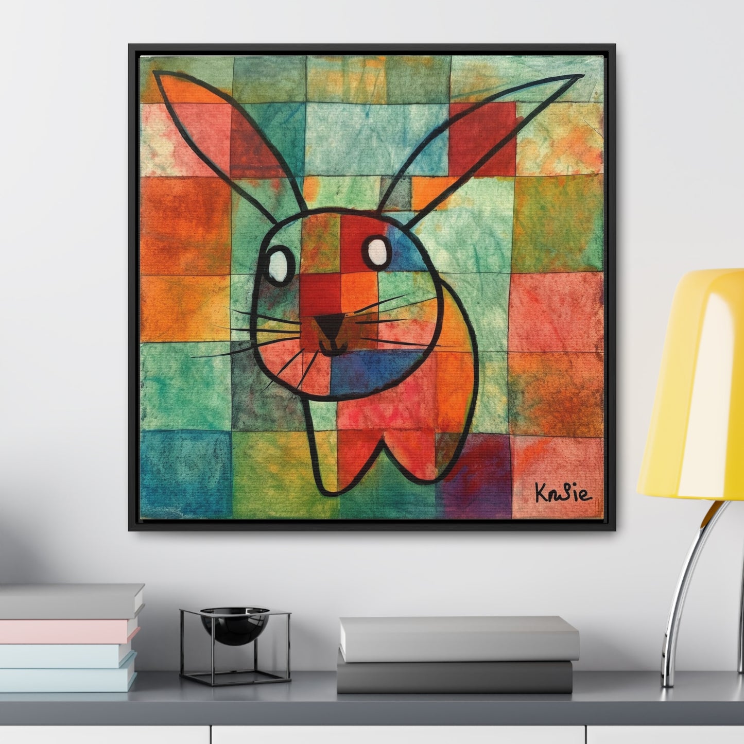 Rabbit 16, Gallery Canvas Wraps, Square Frame