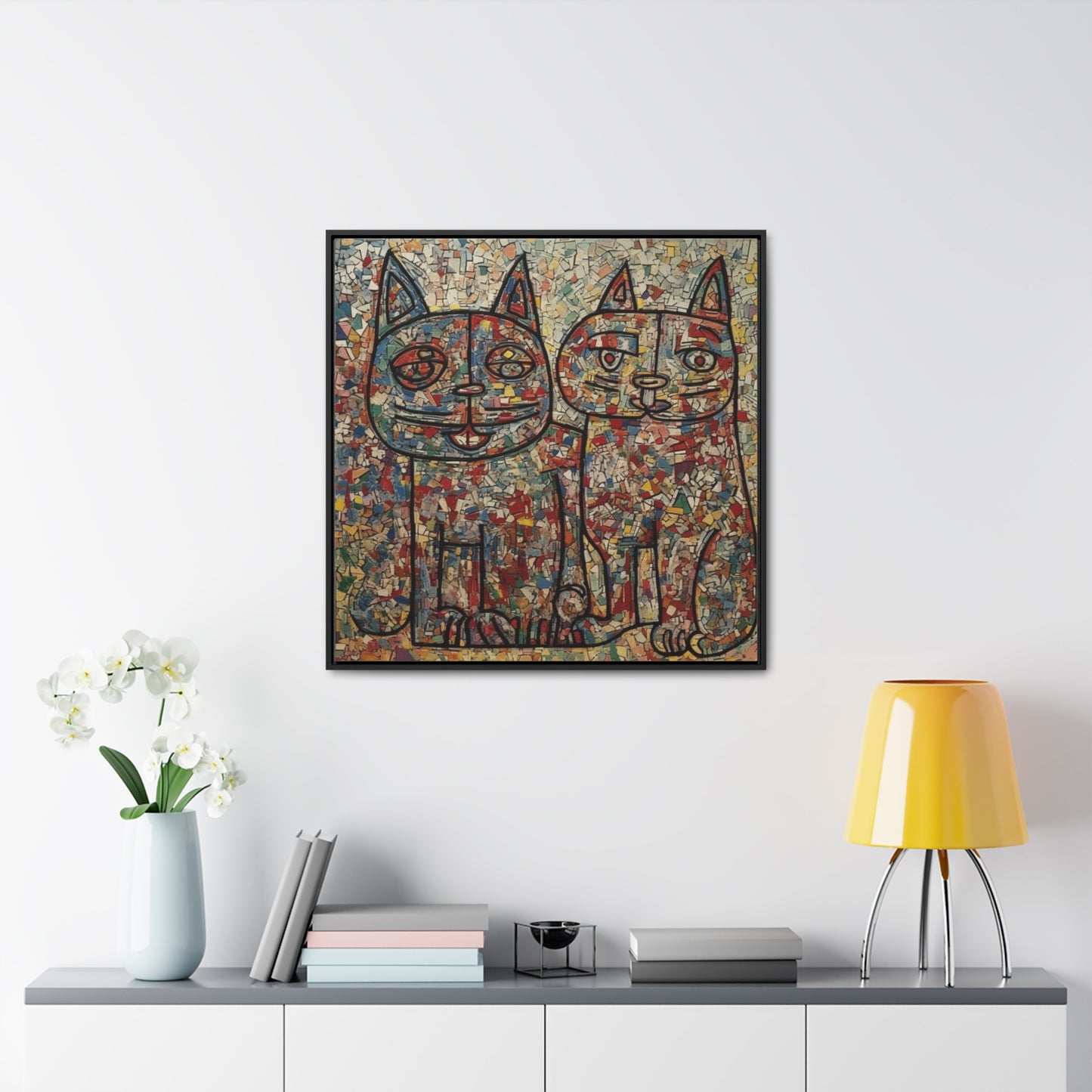 Cat 5, Gallery Canvas Wraps, Square Frame