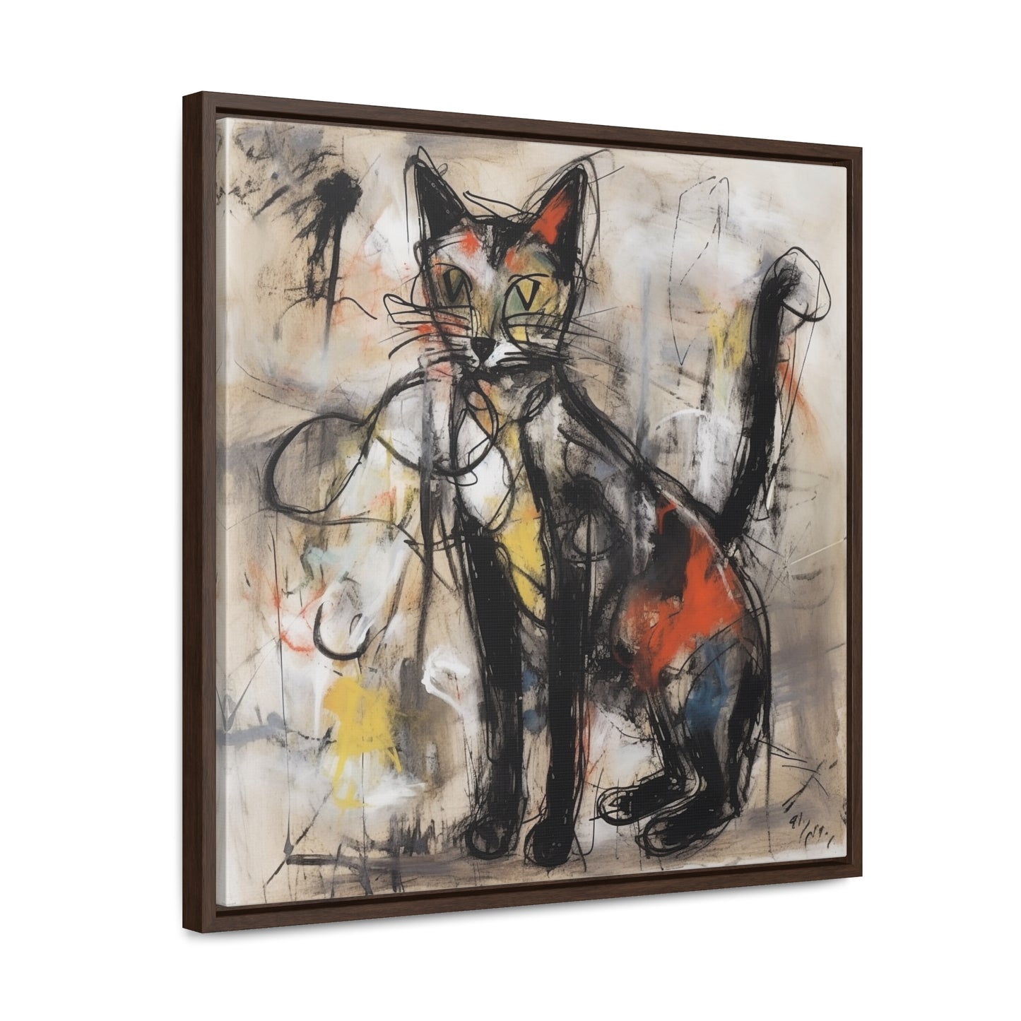 Cat 56, Gallery Canvas Wraps, Square Frame