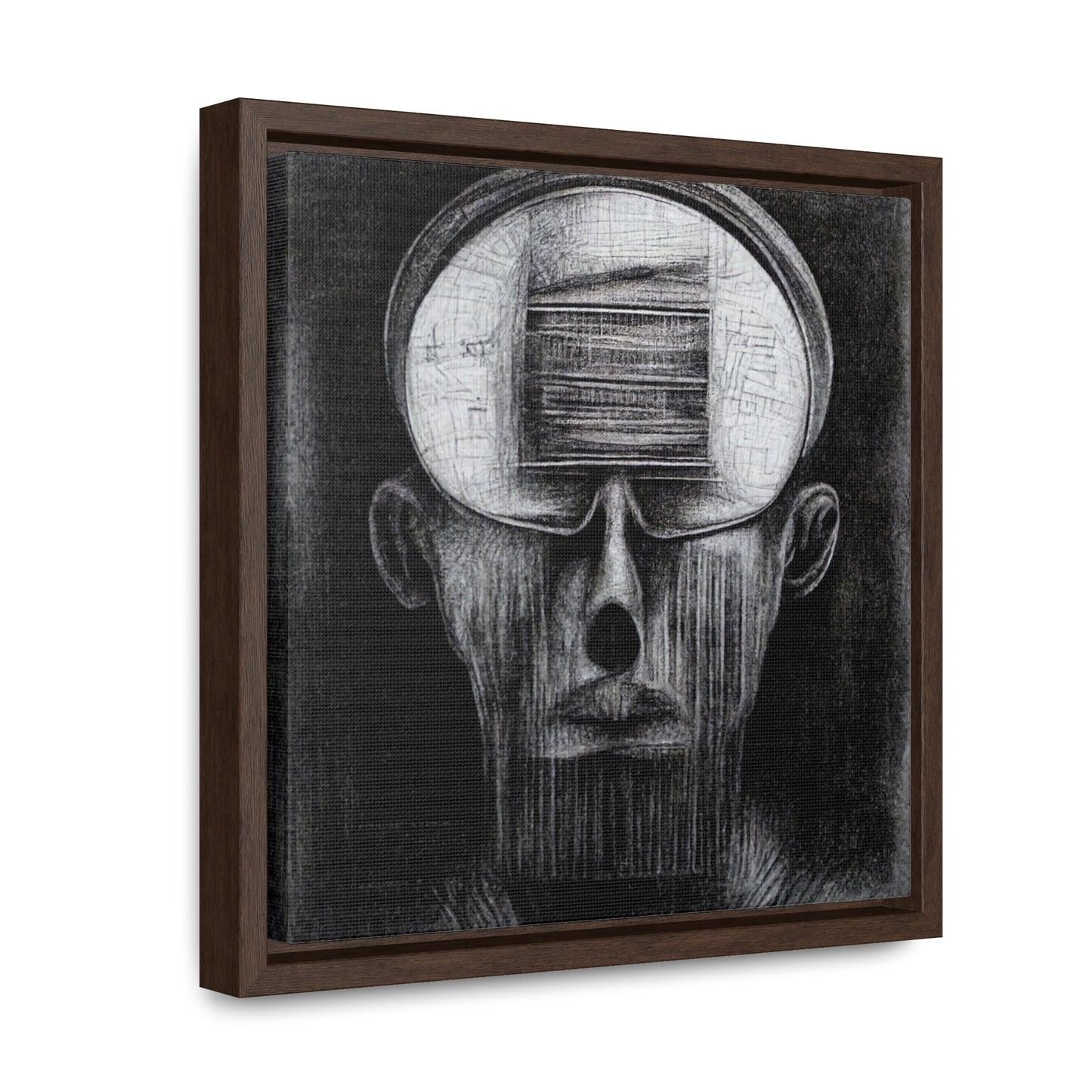 Brain 48, Valentinii, Gallery Canvas Wraps, Square Frame