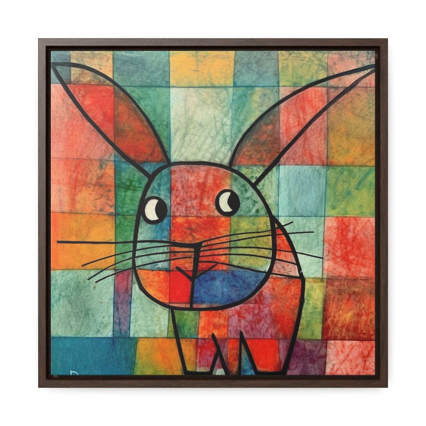 Rabbit 13, Gallery Canvas Wraps, Square Frame