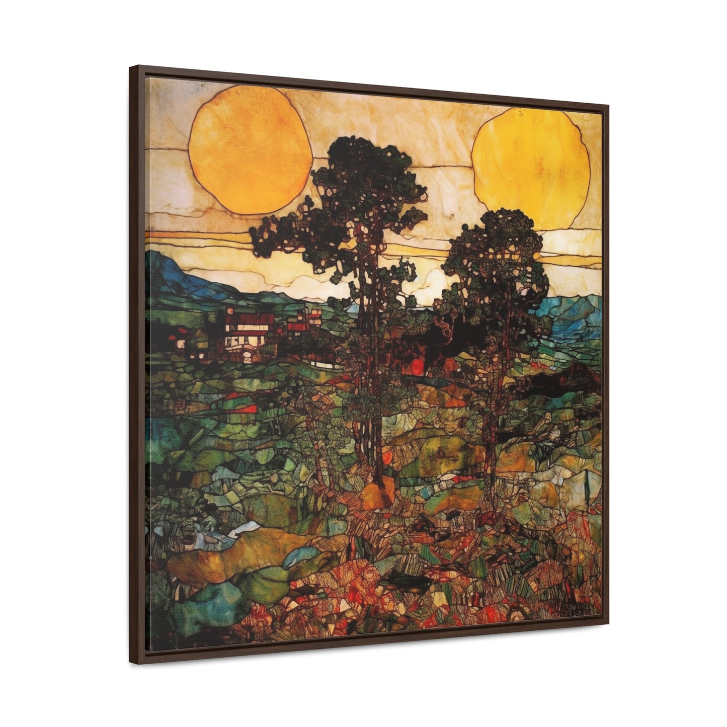 Land of the Sun 43, Valentinii, Gallery Canvas Wraps, Square Frame