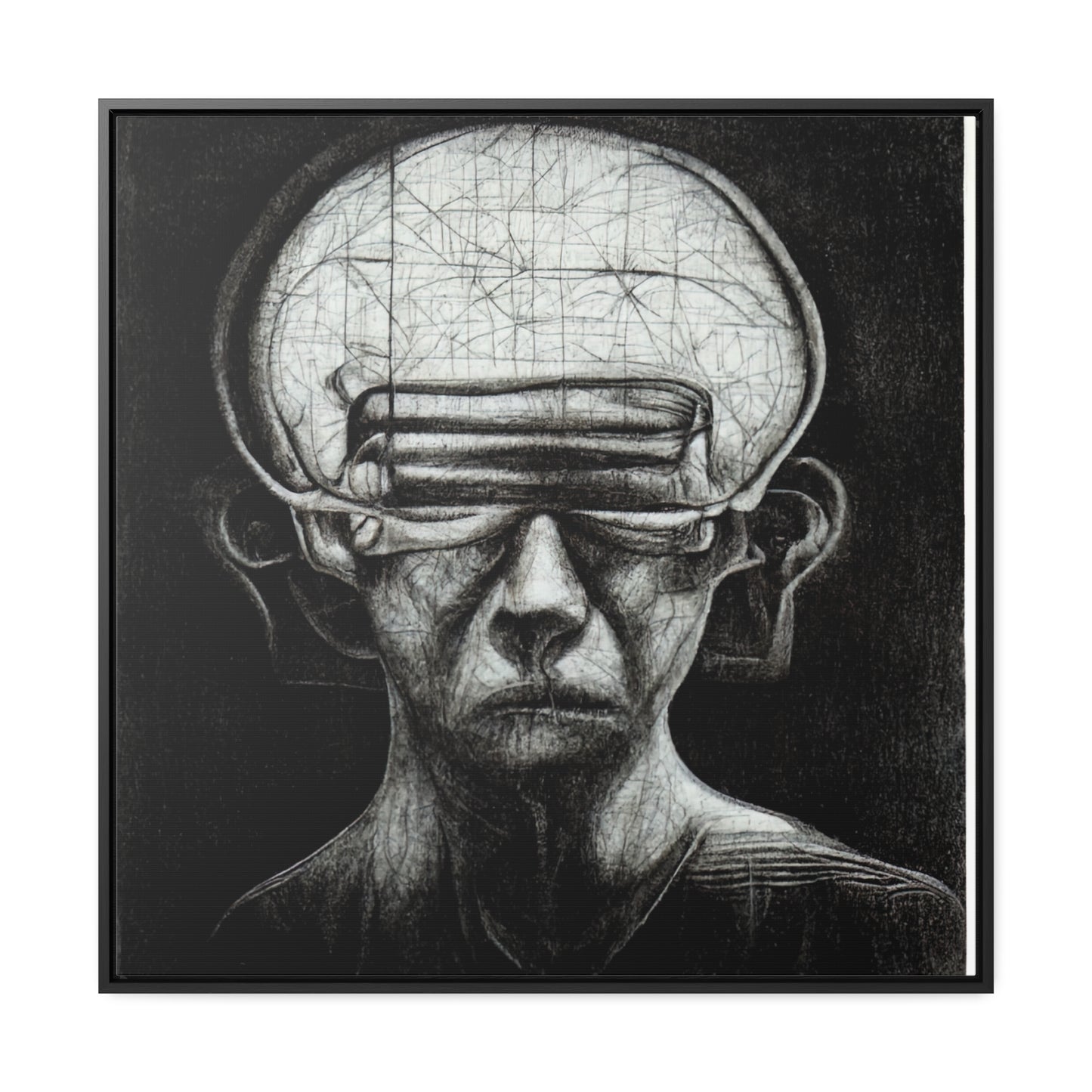 Brain 13, Valentinii, Gallery Canvas Wraps, Square Frame