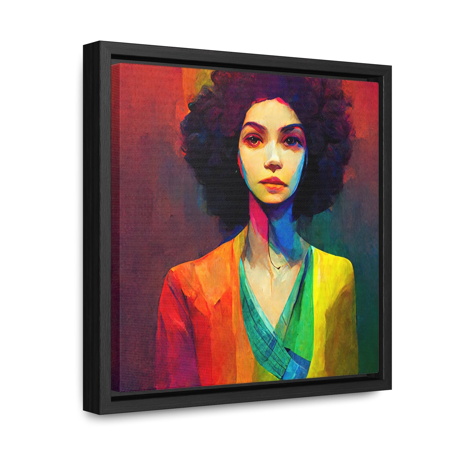 Lady's faces 20, Valentinii, Gallery Canvas Wraps, Square Frame