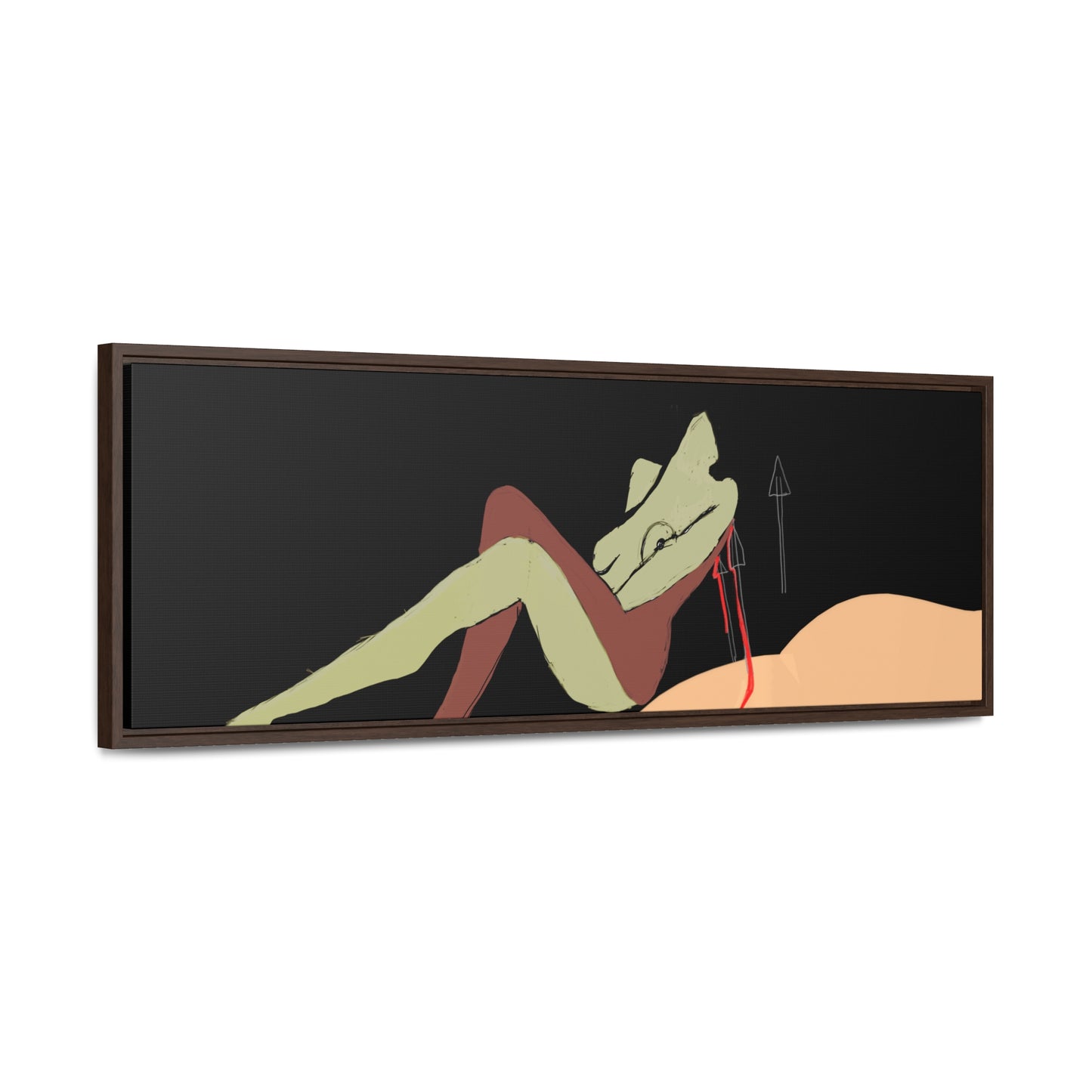 Woman Gold, Original Eduard Pavel, Gallery Canvas Wraps, Horizontal Frame