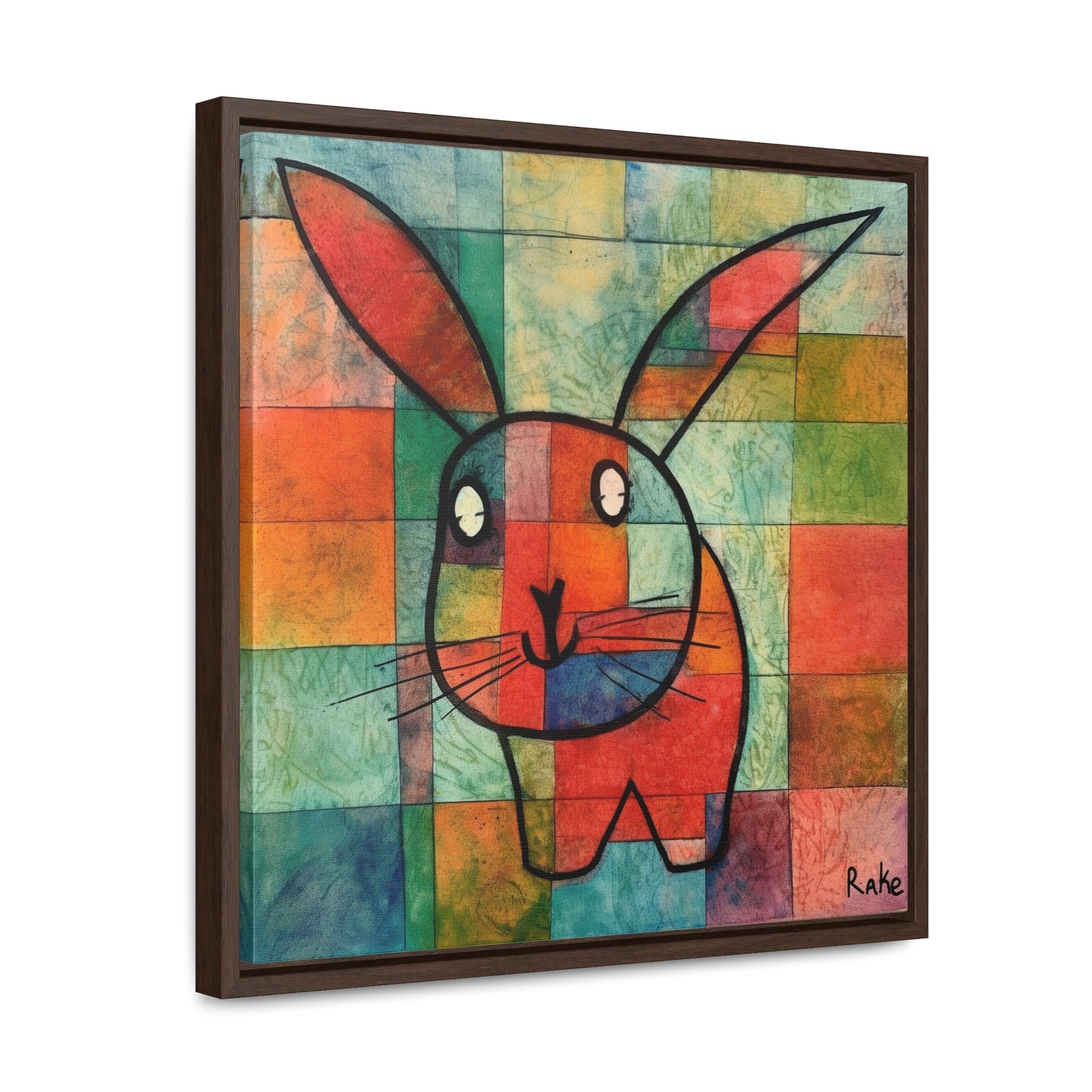 Rabbit 34, Gallery Canvas Wraps, Square Frame