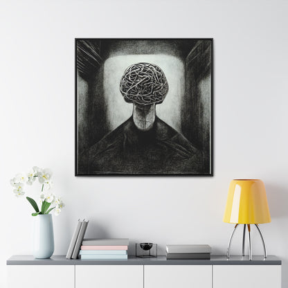 Brain 16, Valentinii, Gallery Canvas Wraps, Square Frame