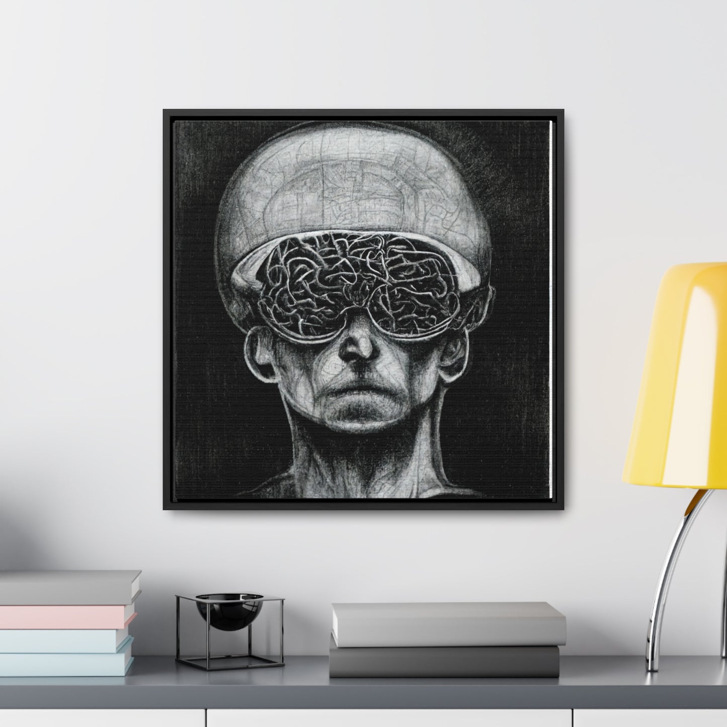 Brain 14, Valentinii, Gallery Canvas Wraps, Square Frame