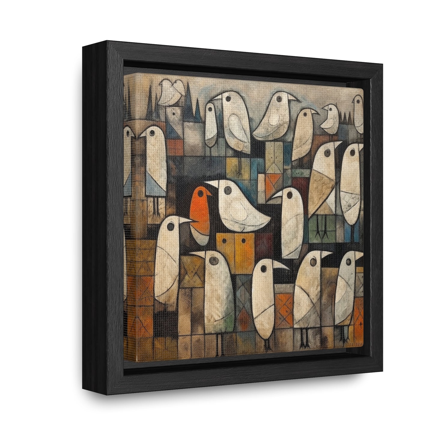 Bird 12, Gallery Canvas Wraps, Square Frame